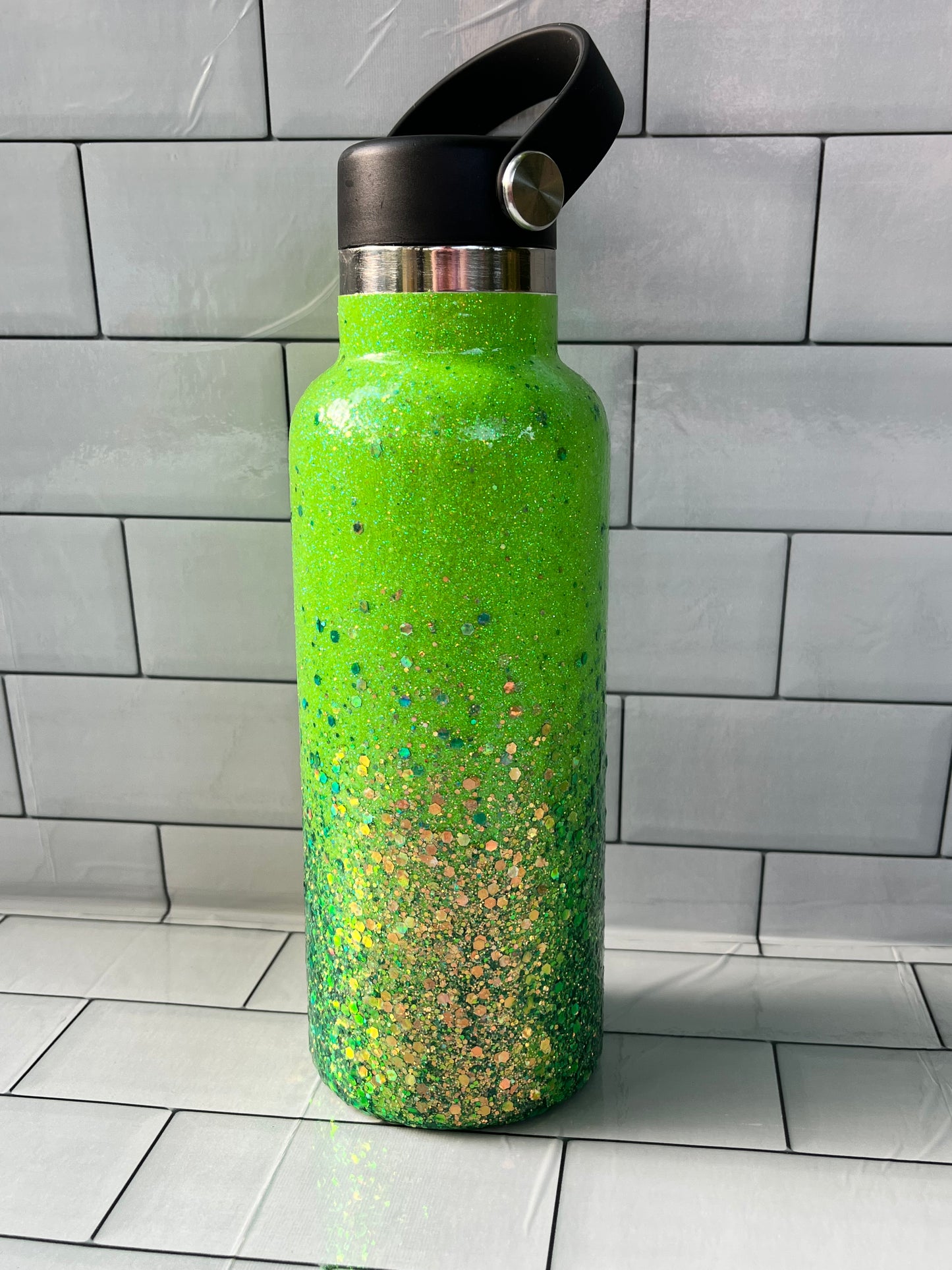 17 oz Green Water Bottle