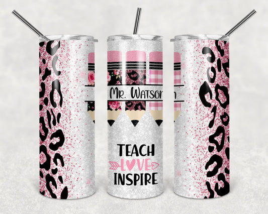 Teacher Appreciation 20 oz Skinny Tumbler