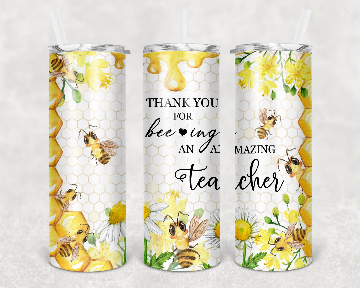 Teacher Appreciation 20 oz Skinny Tumbler