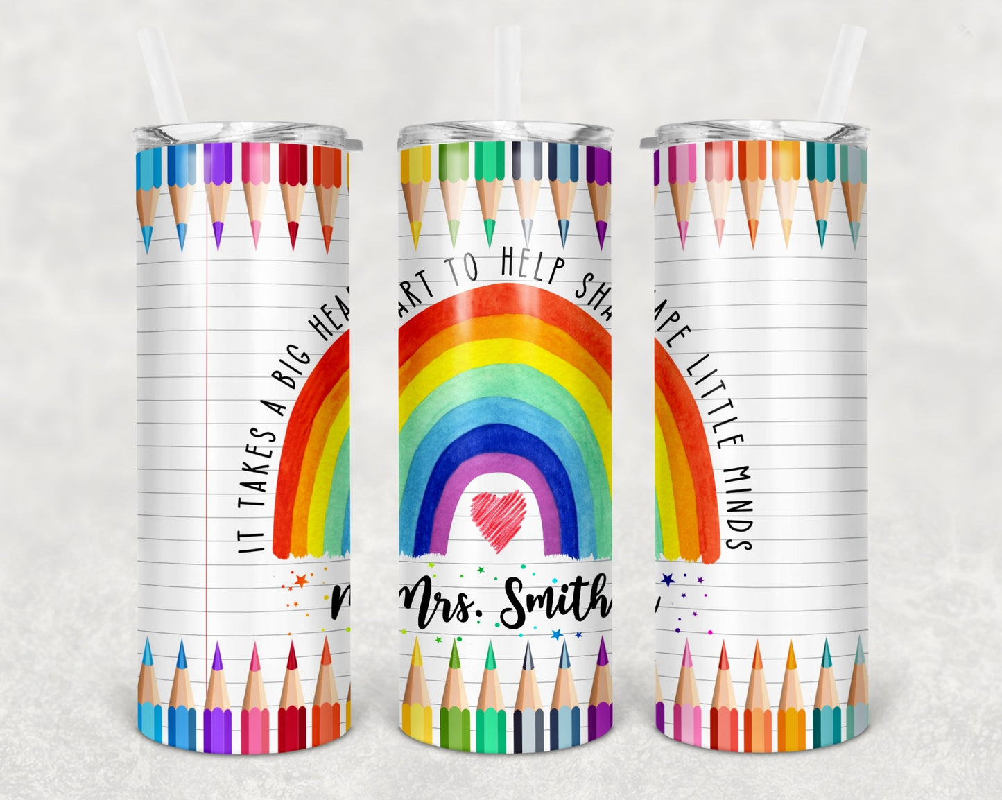 Teacher Appreciation 20 oz Skinny Tumbler